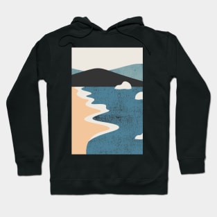 Ocean Breeze - Landscape Art - Mountains Hiking - Sunset Adventure - Blue Lagoon - Seaside Art - Sunrise Mountains Hoodie